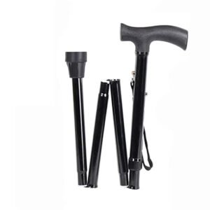 folding-walking-stick-black